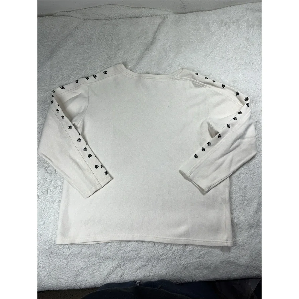 The Disney Store 101 Dalmatians Lightweight‎ Sweatshirt Paw Print Pattern Size L
